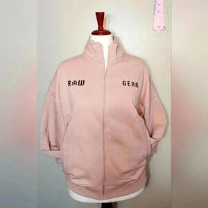 Raw Gear for the people light pink women's small hoodie